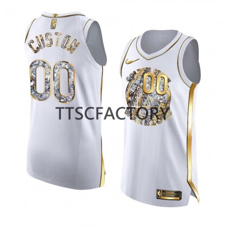 Dres Golden State Warriors Prilagođeni Nike 2022 Golden Diamond Edition Bijela Swingman - Muške